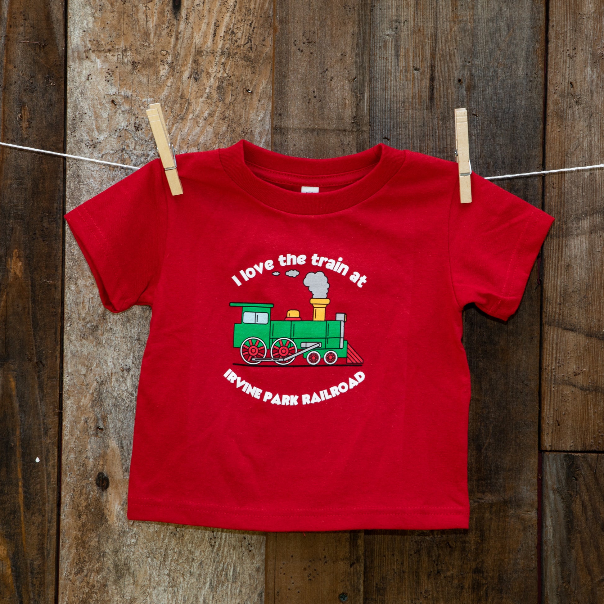 Red Kid's Locomotive Graphic Tee - Main Image